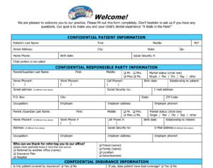 New Patient Registration